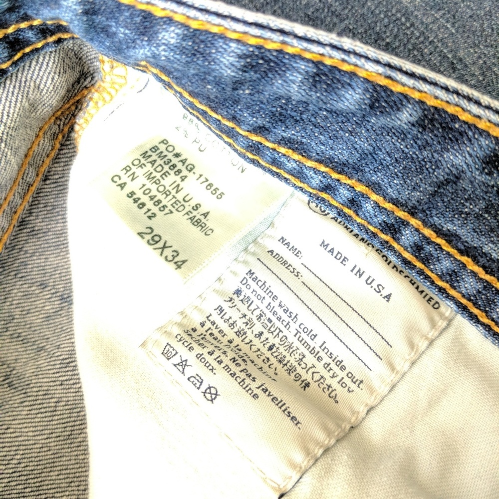 Mens AG The Matchbox Slim Straight Jeans 445 - Picture 4 of 7